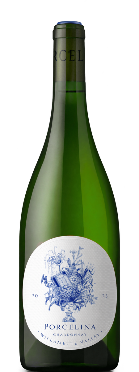 2025 Porcelina Willamette Valley Chardonnay bottle