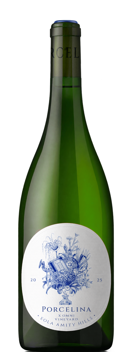 2025 Porcelina X Omni Vineyard Chardonnay bottle